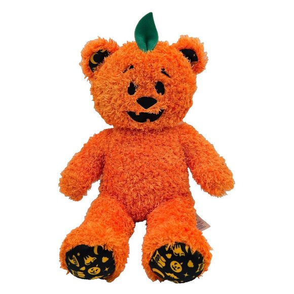 Build A Bear Jack O Lantern Pumpkin Light Up Halloween Stuffed Plush BAB Orange - Picture 1 of 11